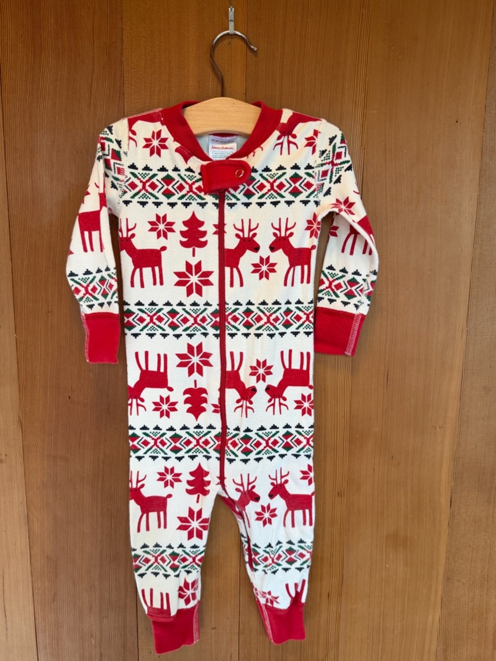 Hanna Andersson Baby Zip Dear Sleeper 12-18 Months